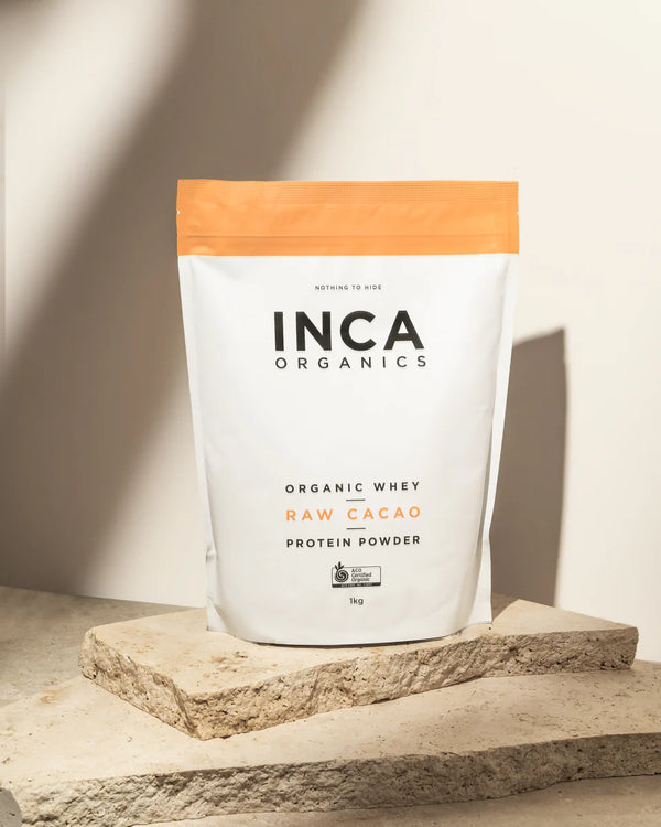 Inca Organics - Certified Organic Whey Raw Cacao Protein Powder 1kg