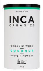 Inca Organics - Certified Organic Whey + Coconut Protein Powder 400g