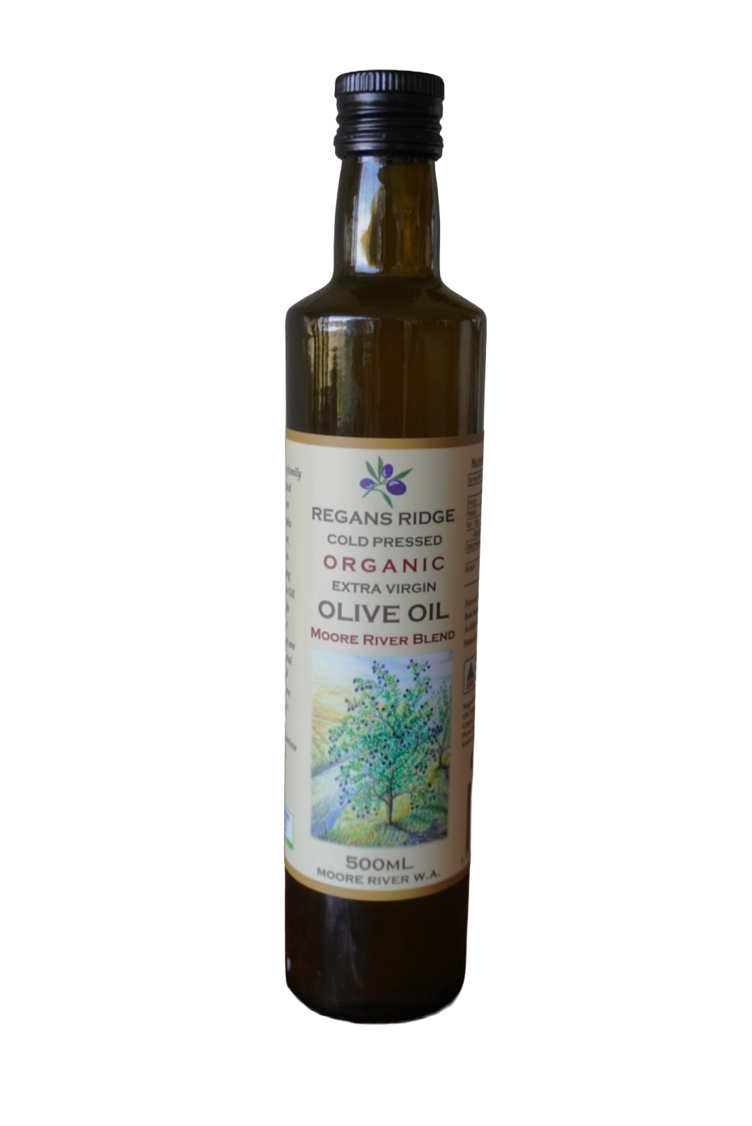 Regan's Ridge Olives - Organic Extra Virgin Olive Oil Moore River Blend 500ml