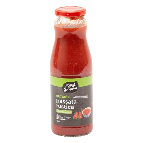 Honest to Goodness Organic Passata Rustica 680g