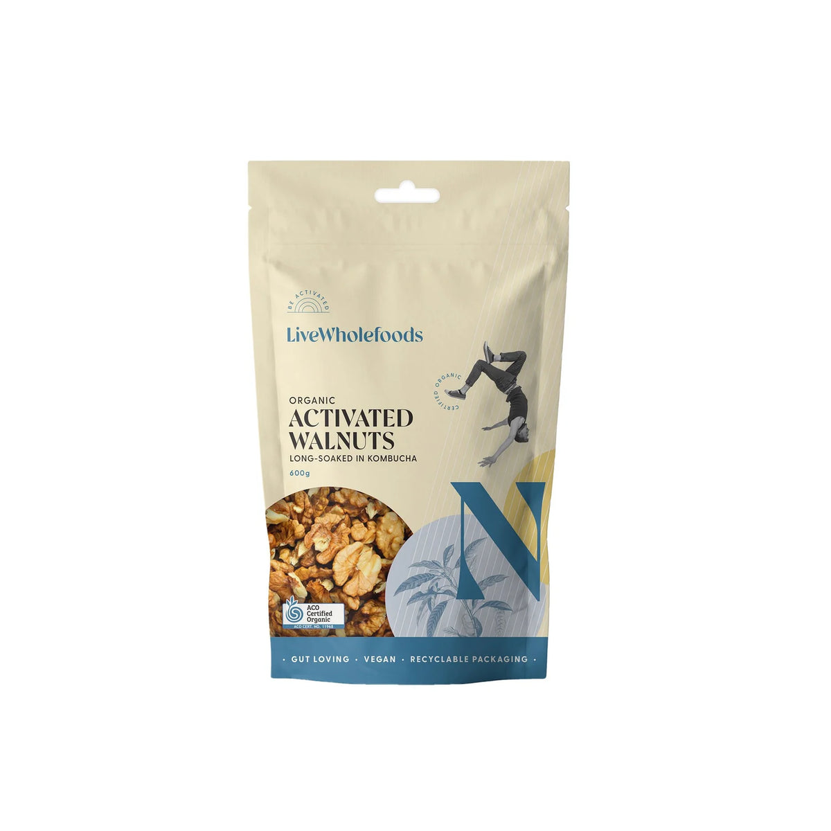 Live Wholefoods - Organic Activated Walnuts 120g