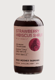 Wild Mother Tasmania - Strawberry Hibiscus Shrub 500ml